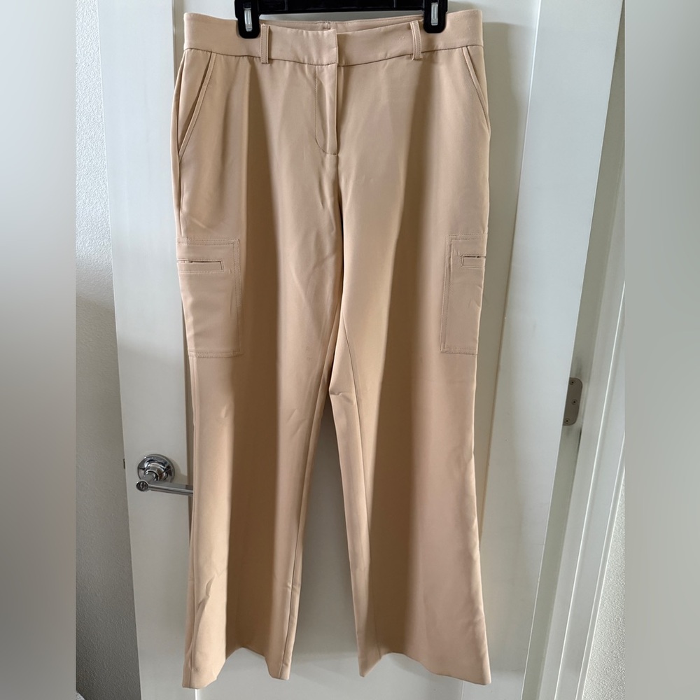 Beige Trousers, Size 10 by DKNY
